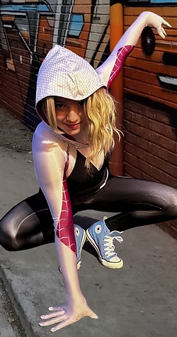 Spider-Girl in action pose